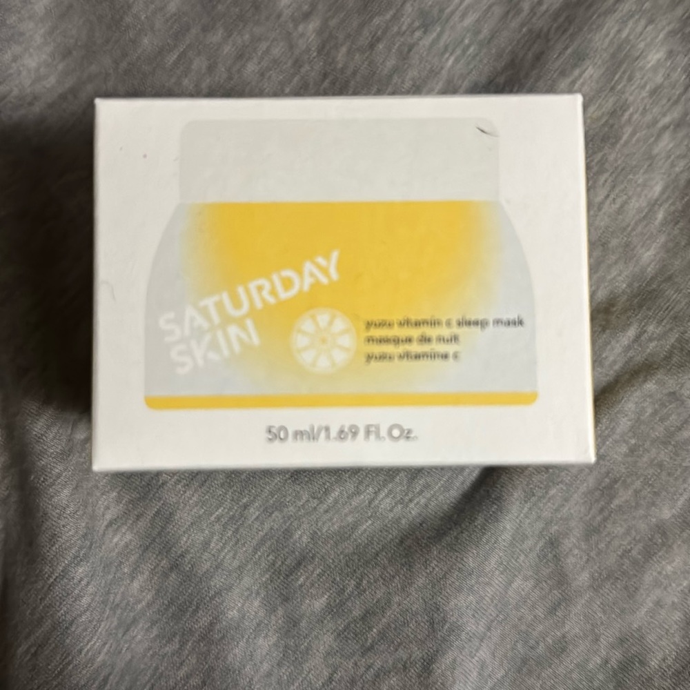 Saturday Skin yuzu vitamin C sleep mask